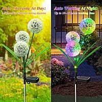 Dandelions Solar Flower Light - Multi-coloured Dandelions Solar Flower Light - Multi-coloured