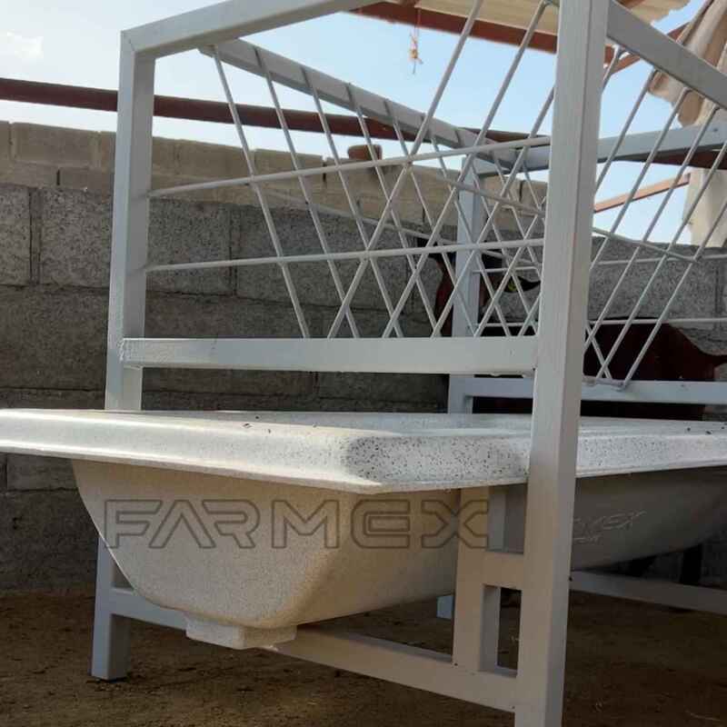 Farmex Trough 110 Liter - Danish V-Painted Metal Steel