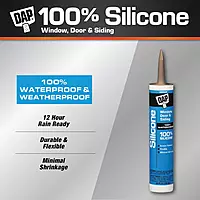 DAP 8647 Silicone Joint Sealant, 10.1 oz Tube, Bronze