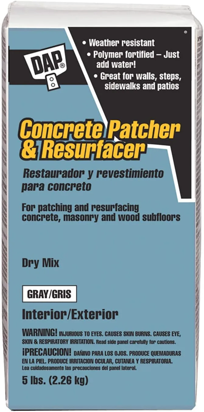 DAP Concrete Patcher and Resurfacer, Gray, 5 Lb