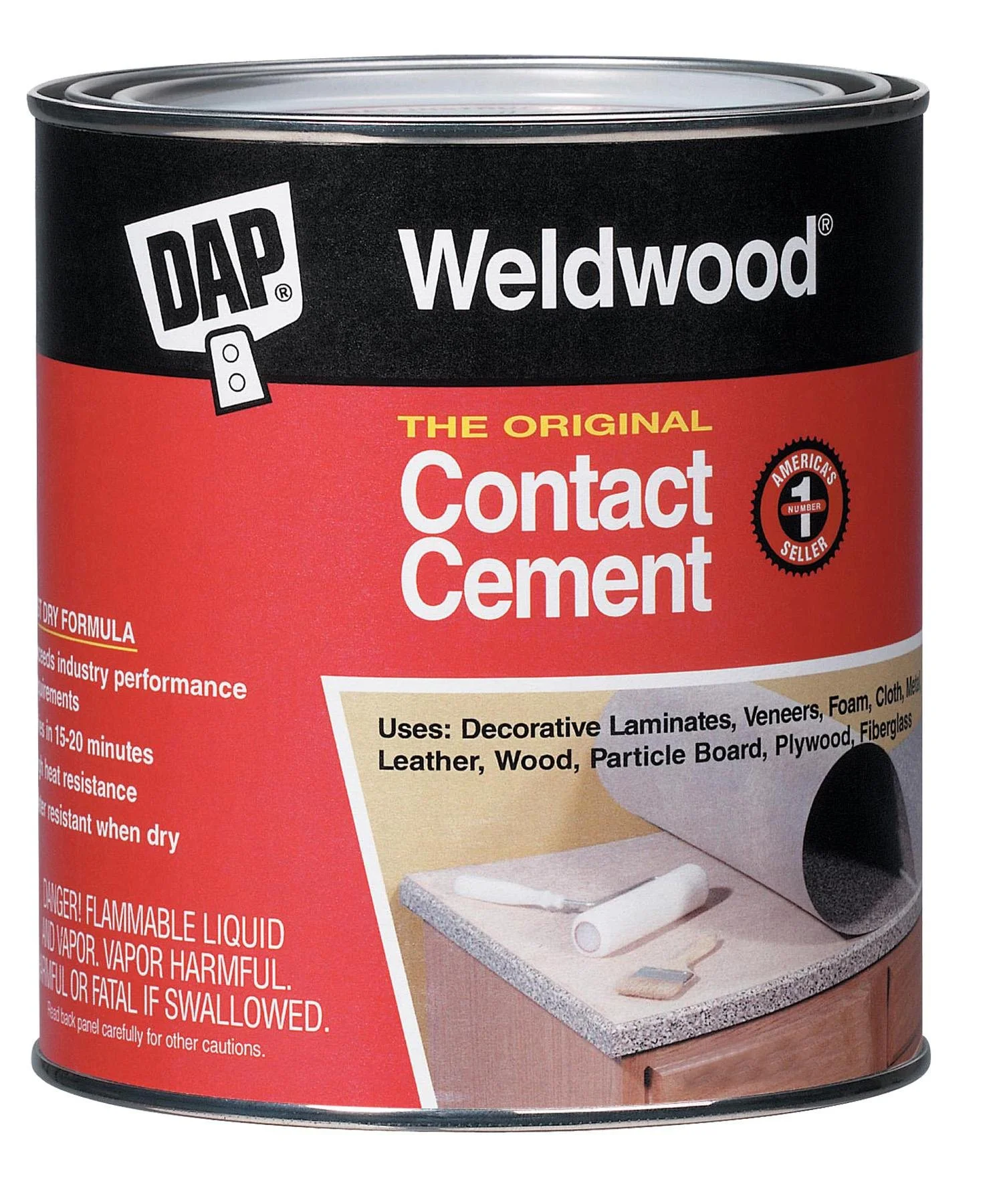 Contact Adhesive Glue: 1 gal Can, Tan