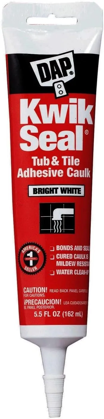 DAP Kwik-Seal All-Purpose Kitchen & Bath Caulk, 5.5 fl. oz.