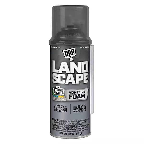 DAP Landscape Exterior Filler-Adhesive Foam, Black, 12 oz