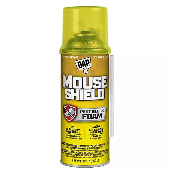 DAP Mouse Shield Foam Sealant and Blocker, Off White, 12 Oz (7565012506)