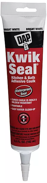 DAP 8889 Tub and Tile Caulk, 5.5 oz, White