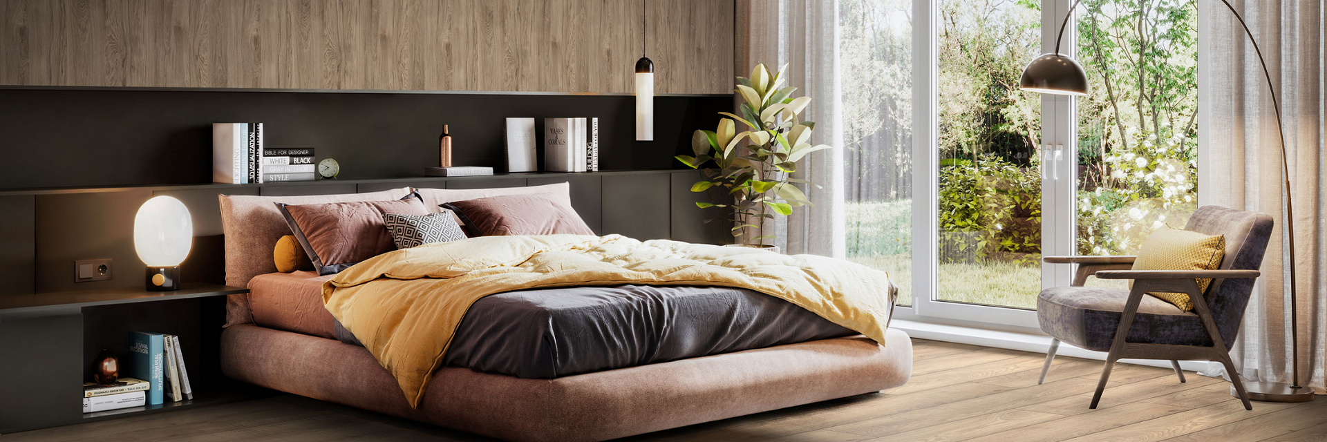 CONTEMPO PANELS-Dark Rockford Hickory/3/4"/5x8FT