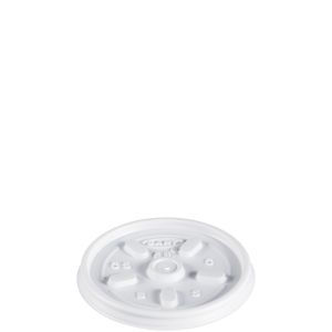 Dart Vented Lid White 10 / 100 cs