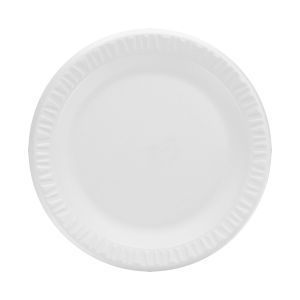 Dart Concorde Non-Laminated Foam Plate 9" White No Compartments 4 / 125 cs