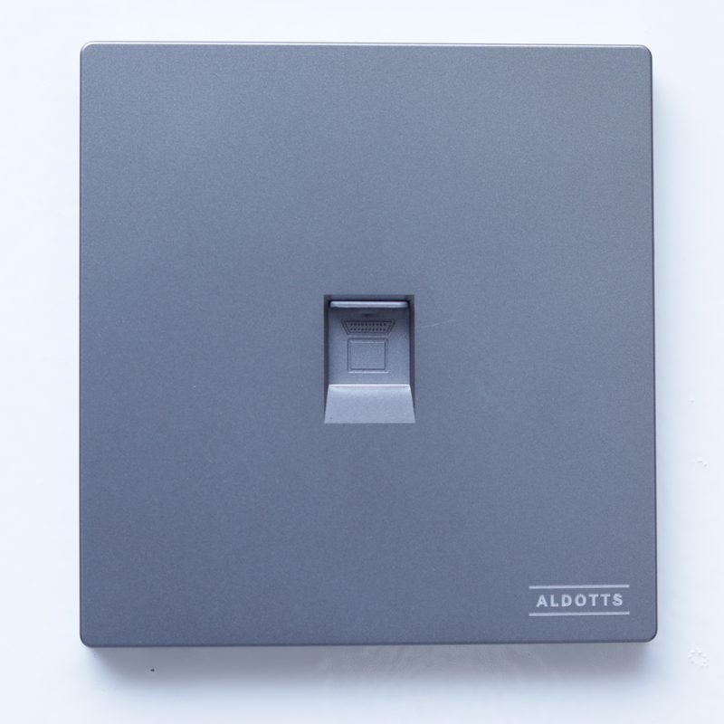 Data Socket With 1 Port - Grey