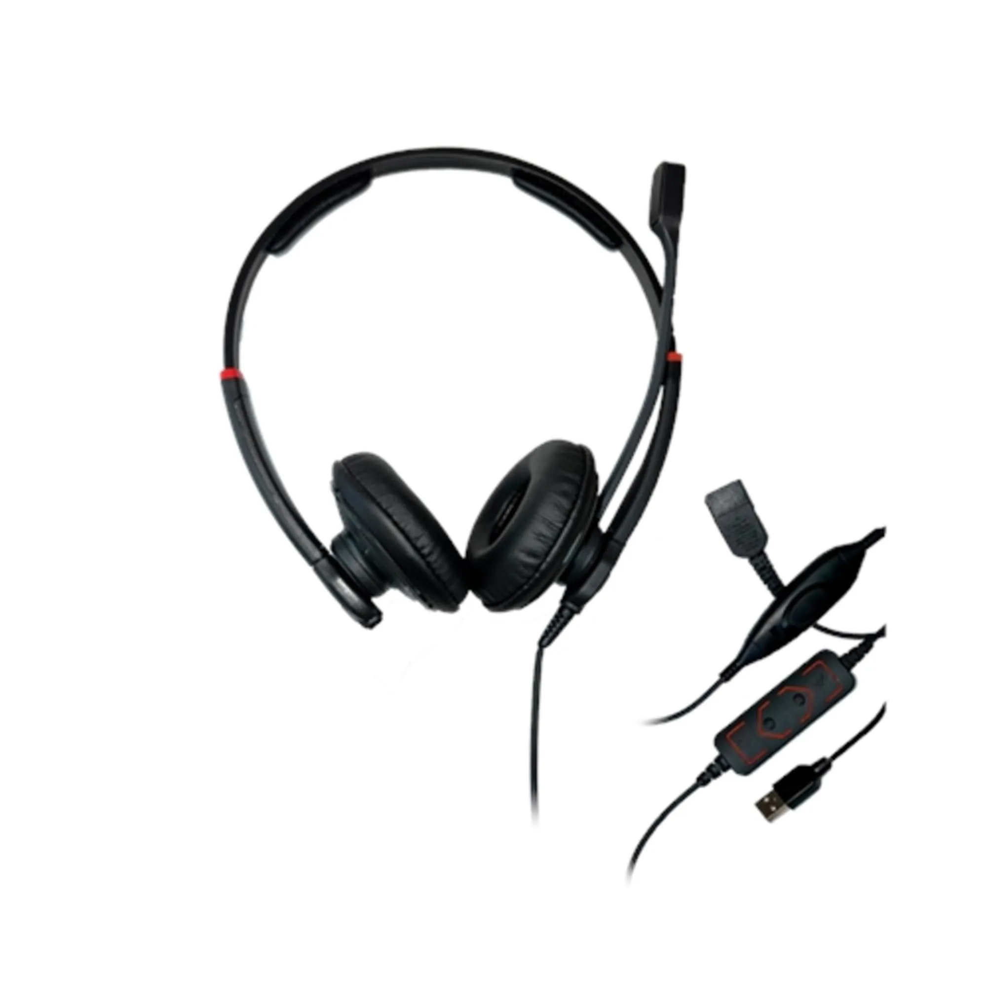 DataLocker AT1000HS-PTT-QD-G TAA Compliant Push-to-Talk USB Headset with Quick Disconnect