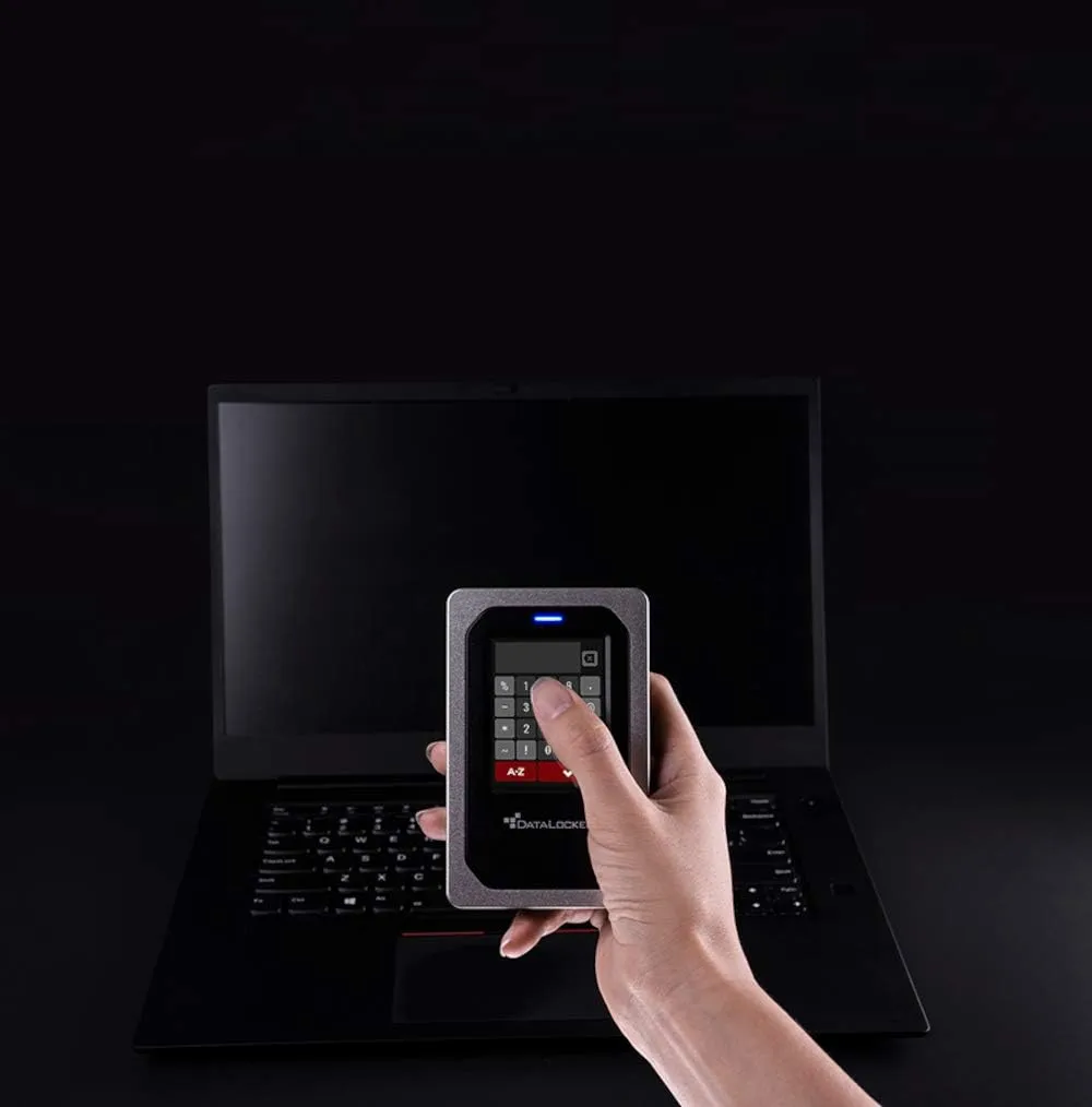 DataLocker DL4 FE 1TB Encrypted External HDD - AES-256, USB-C/A, TAA
