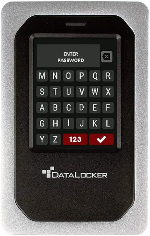 DataLocker DL4 FE 1TB Encrypted External HDD - AES-256, USB-C/A, TAA
