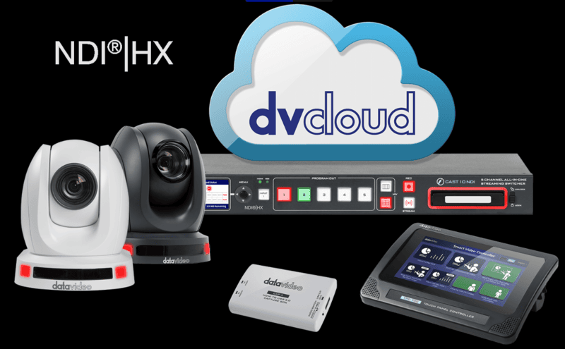 Datavideo BDL-1608 Bundle with iCast, TPC, 2xPTC & CAP-2