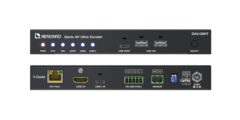 Dante AV Ultra Encoder DAV-02HT Dante AV Ultra Encoder DAV-02HT