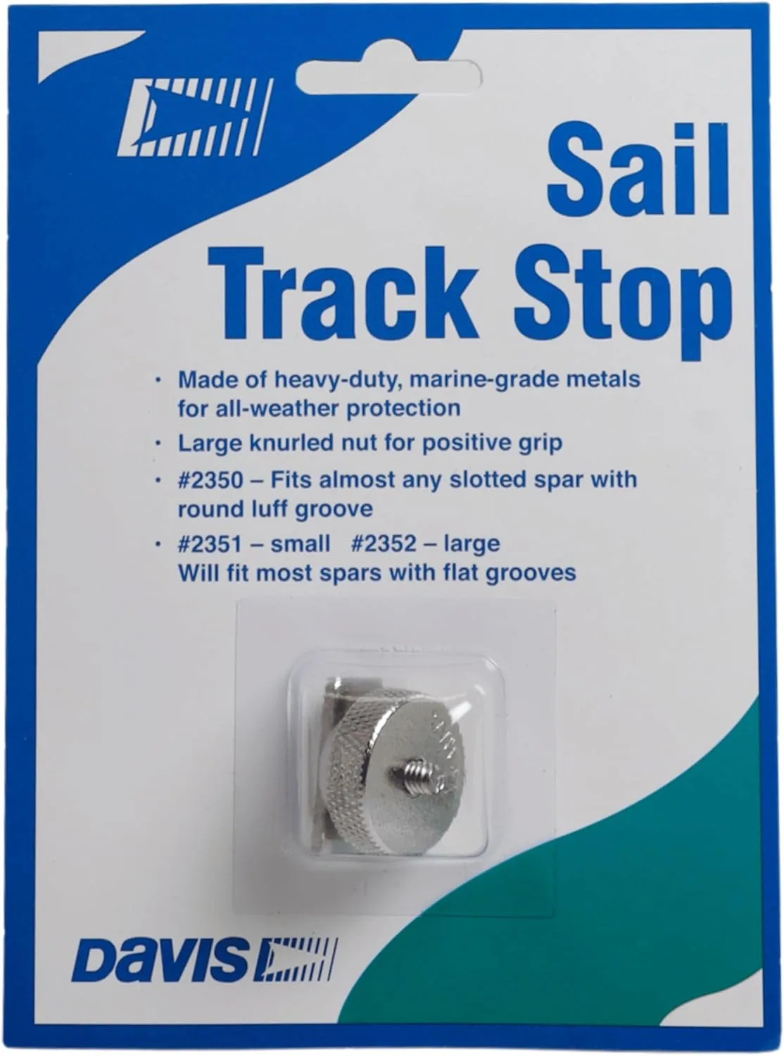 Davis Instruments STOPS SAIL TRACK FLAT Black Aiming Sight