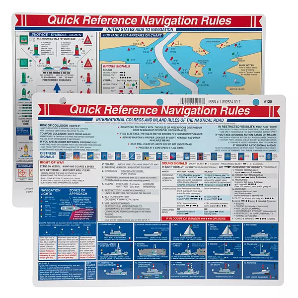 Davis Quick Reference Navigation Rules Card