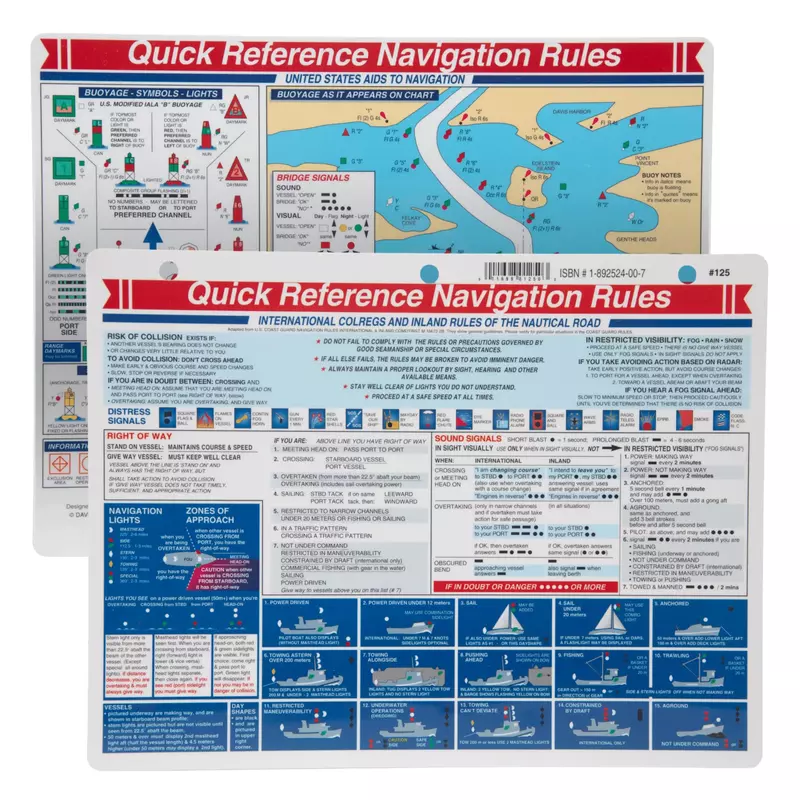 Davis Quick Reference Navigation Rules Card