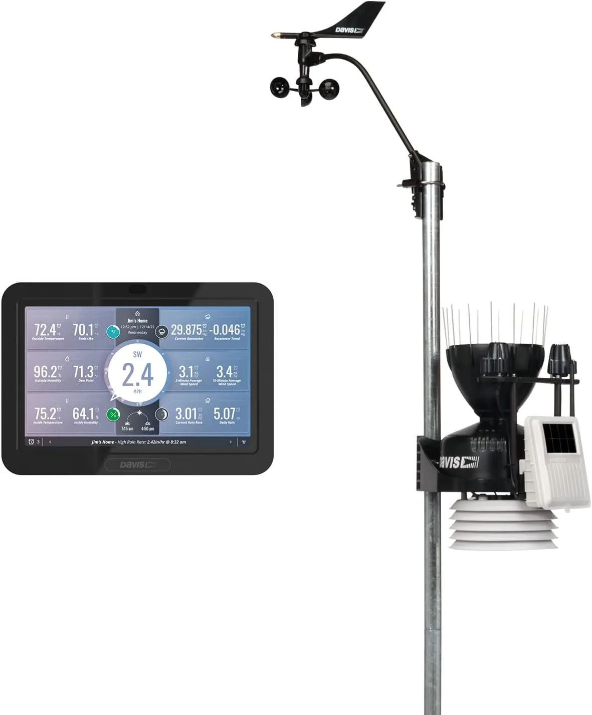 Davis Vantage Pro2 Plus Wireless Weather Station w/UV & Solar Radiation Sensors and WeatherLink Console