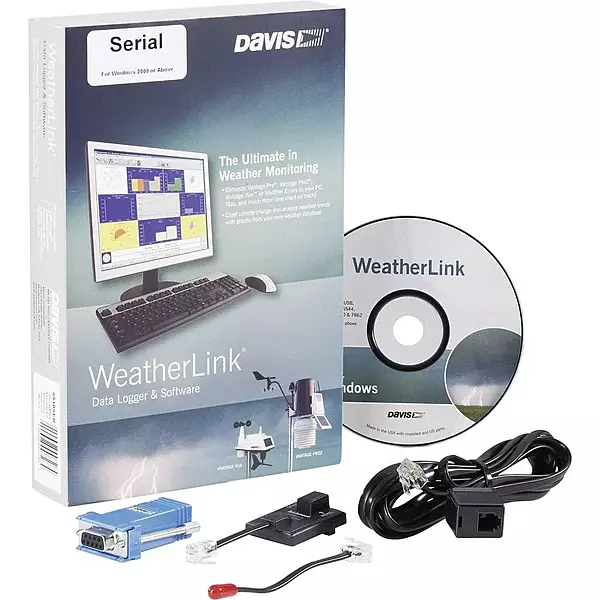 Davis Instruments 6510SER Software w/Data Logging for Vantage Pro 2, Serial
