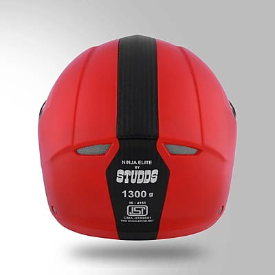 STUDDS NINJA ELITE RED WITH CARBON STRIP C/V (XL)