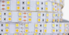 LED Dual Row Strip 24VDC, UL, 240LED/MT, 24W/M, 7.5W/FT-5000K