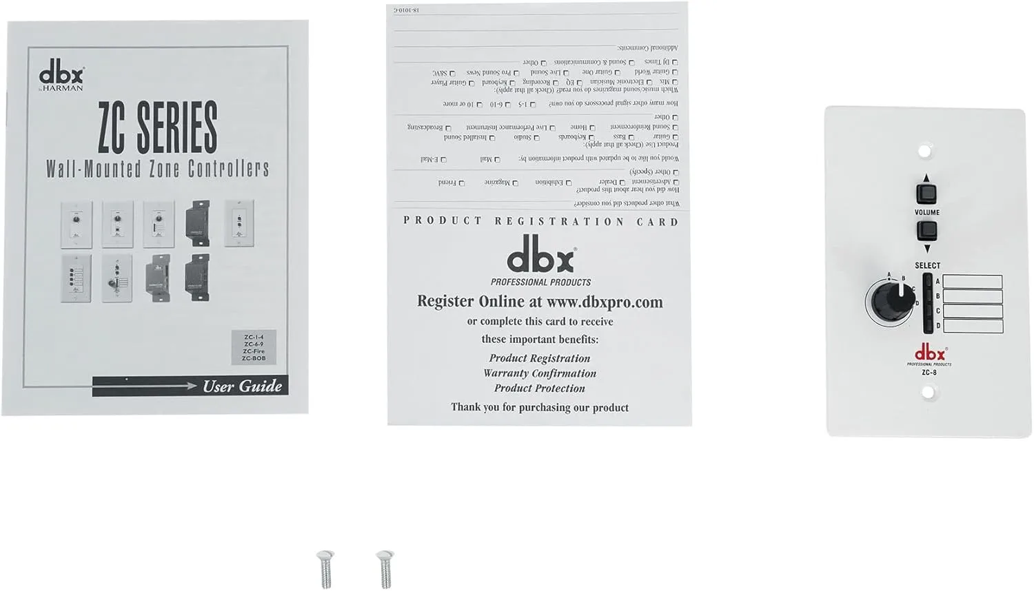 dbx ZC-8 Wall-Mounted Zone Controller