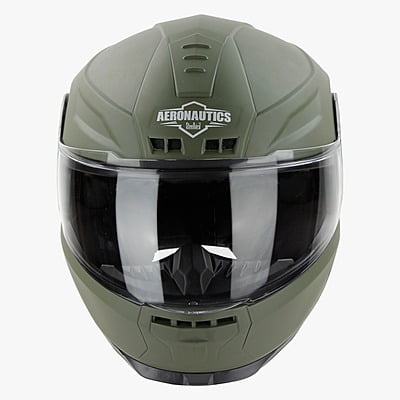 STEELBIRD SBH-40 MATT B.GREEN C/V 580 MM