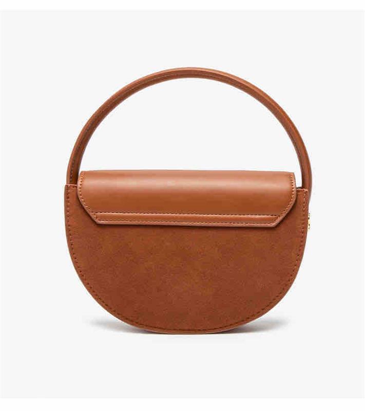 LORDY KNACK VINTAGE COWHIDE SADDLE BAG CARAMEL