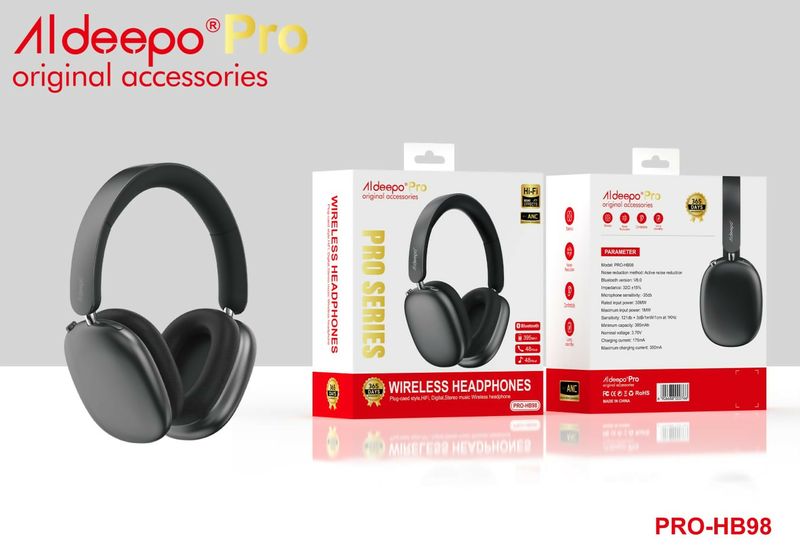 ALDEEPO PRO - HB98 PRO SERIES WIRELESS HEADPHONES