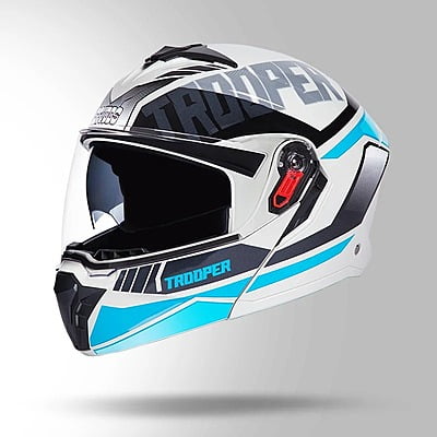 STUDDS TROOPER D1 MATT GREY N1 BLUE D/V (XL)