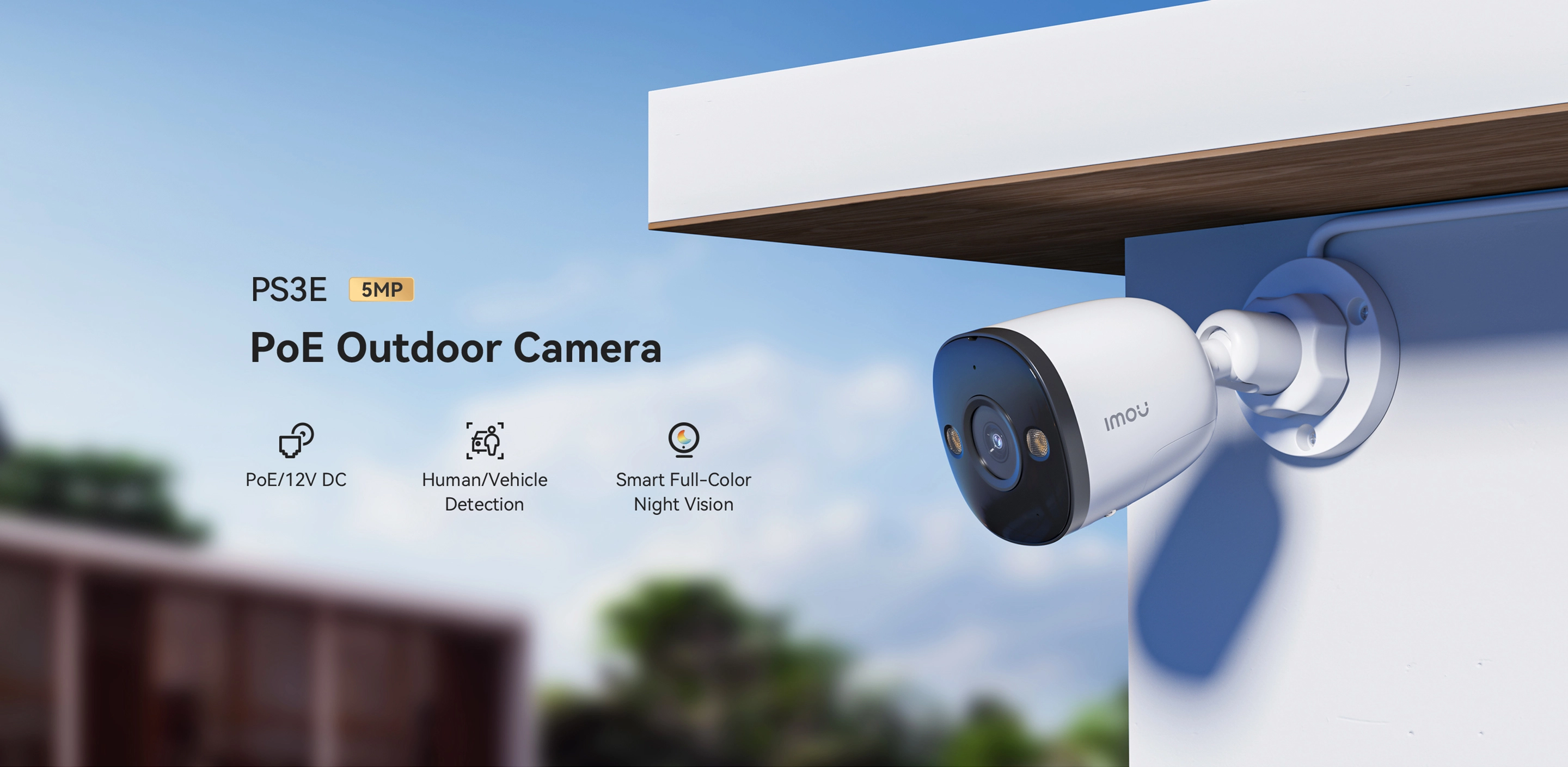 PS3E (5MP-PoE-2 Way ) Bullet Camera