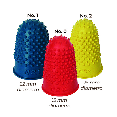 Dedal Siliconado Set por 3 Unidades (#0-1-2) Dedal Siliconado Set por 3 Unidades (#0-1-2)