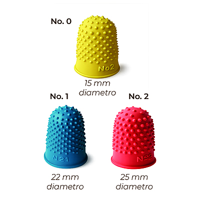 Dedal Siliconado Set por 3 Unidades (#0-1-2) Dedal Siliconado Set por 3 Unidades (#0-1-2)