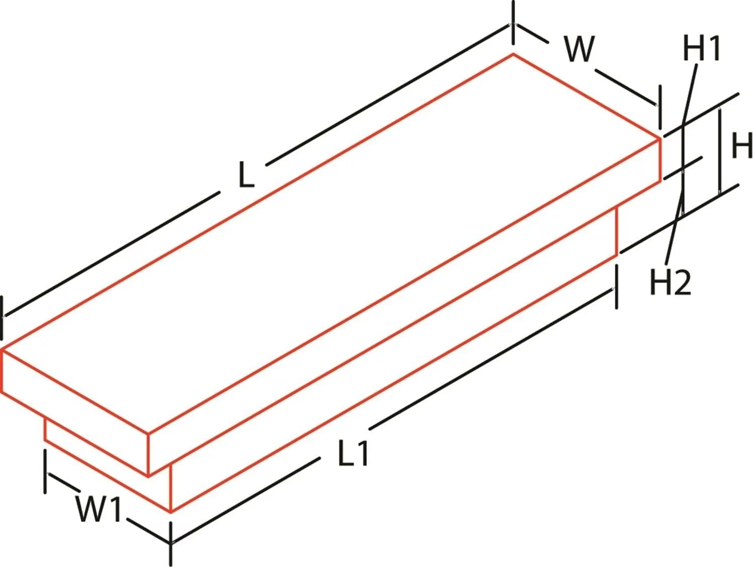Dee Zee DZ8163 Red Label Crossover Tool Box