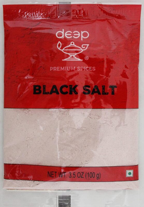 100g of Black Salt (Kala Namak), a fine-ground volcanic mineral salt with a unique sulfurous aroma.