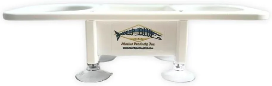 Deep Blue Marine Double Drink Holder w/Center Storage