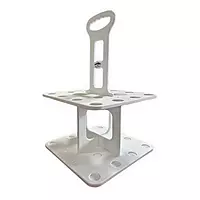 Deep Blue V-12 Waterproof Vertical Polymer Rod Rack for (12) Rods and Reels, White Finish