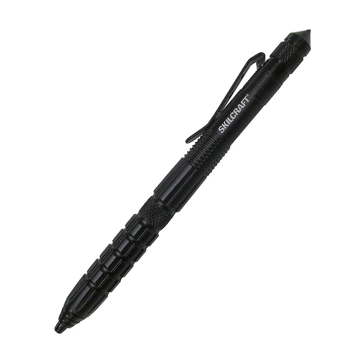 Defender TAC Press-Tip Pen, Ball Point, 1.0 mm, Black Barrel, Black Ink