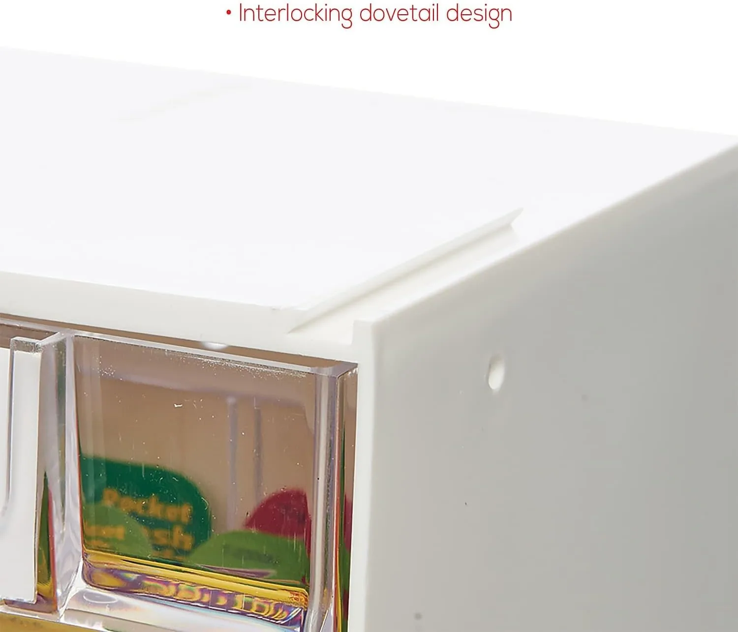 DEFLECTO Interlocking Tilt Bin Storage System