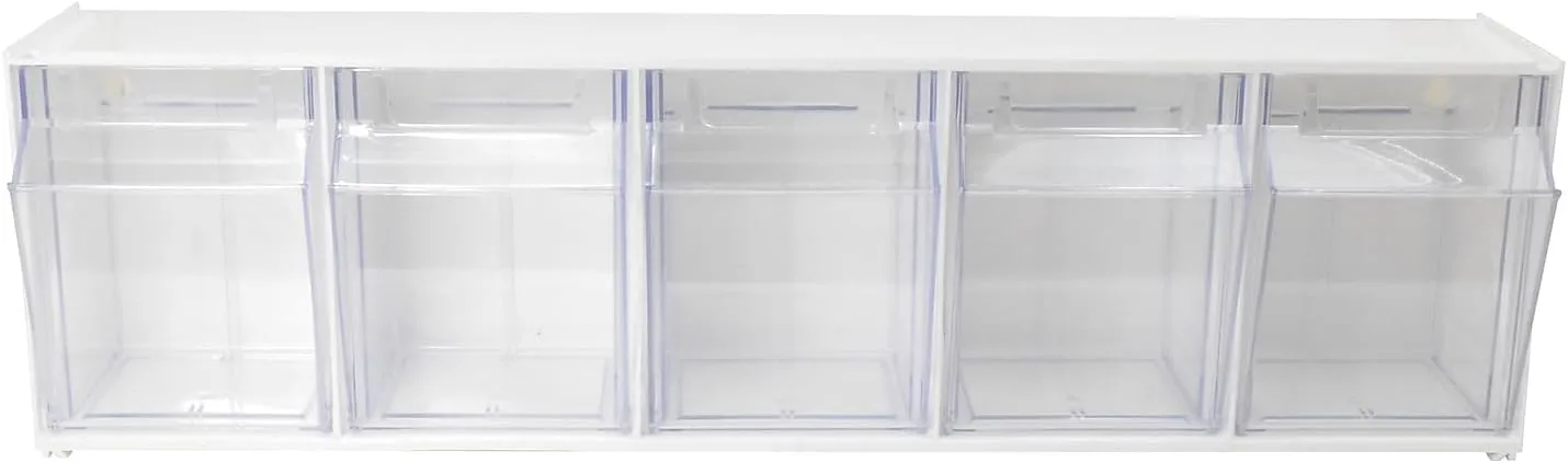 DEFLECTO Interlocking Tilt Bin Storage System