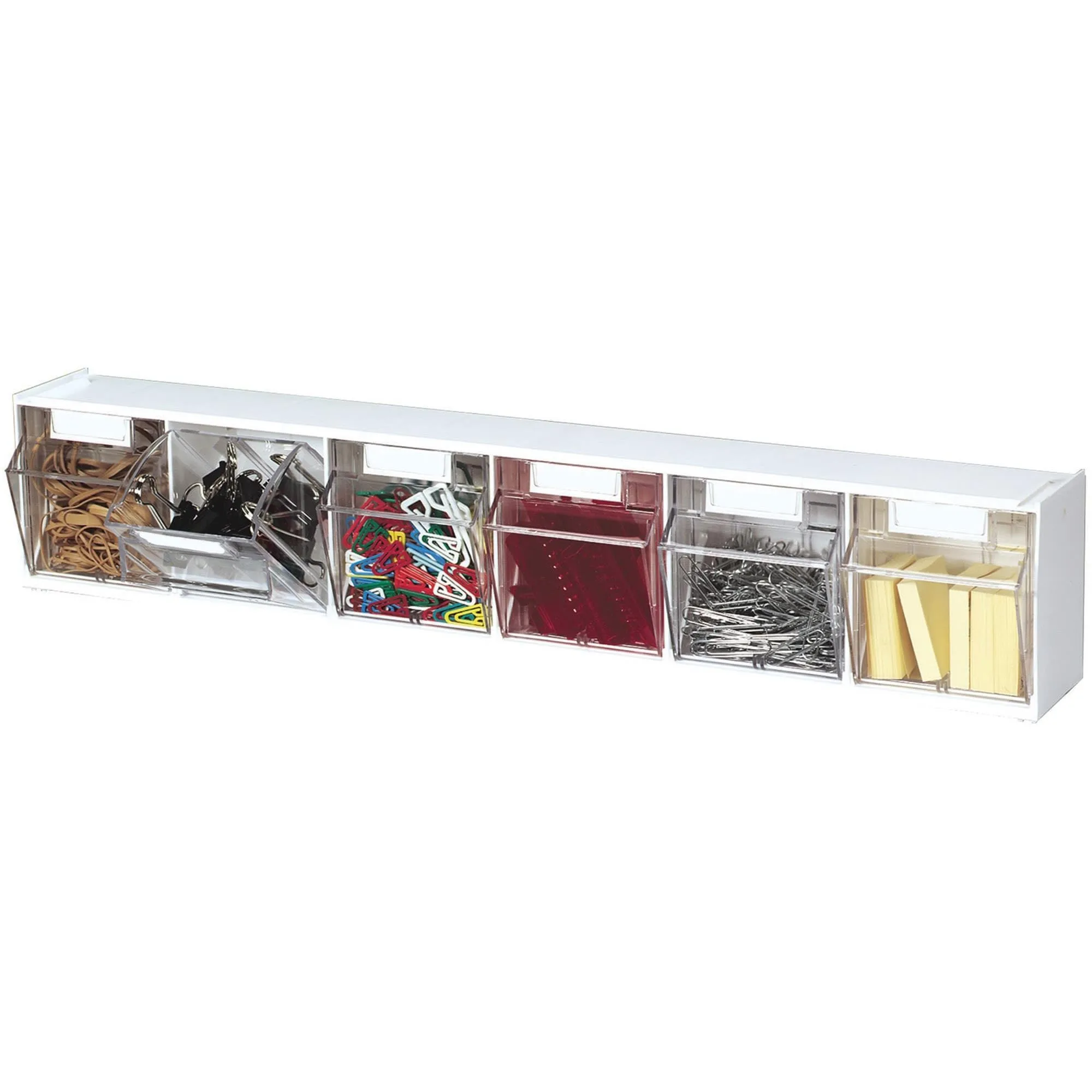 DEFLECTO Interlocking Tilt Bin Storage System