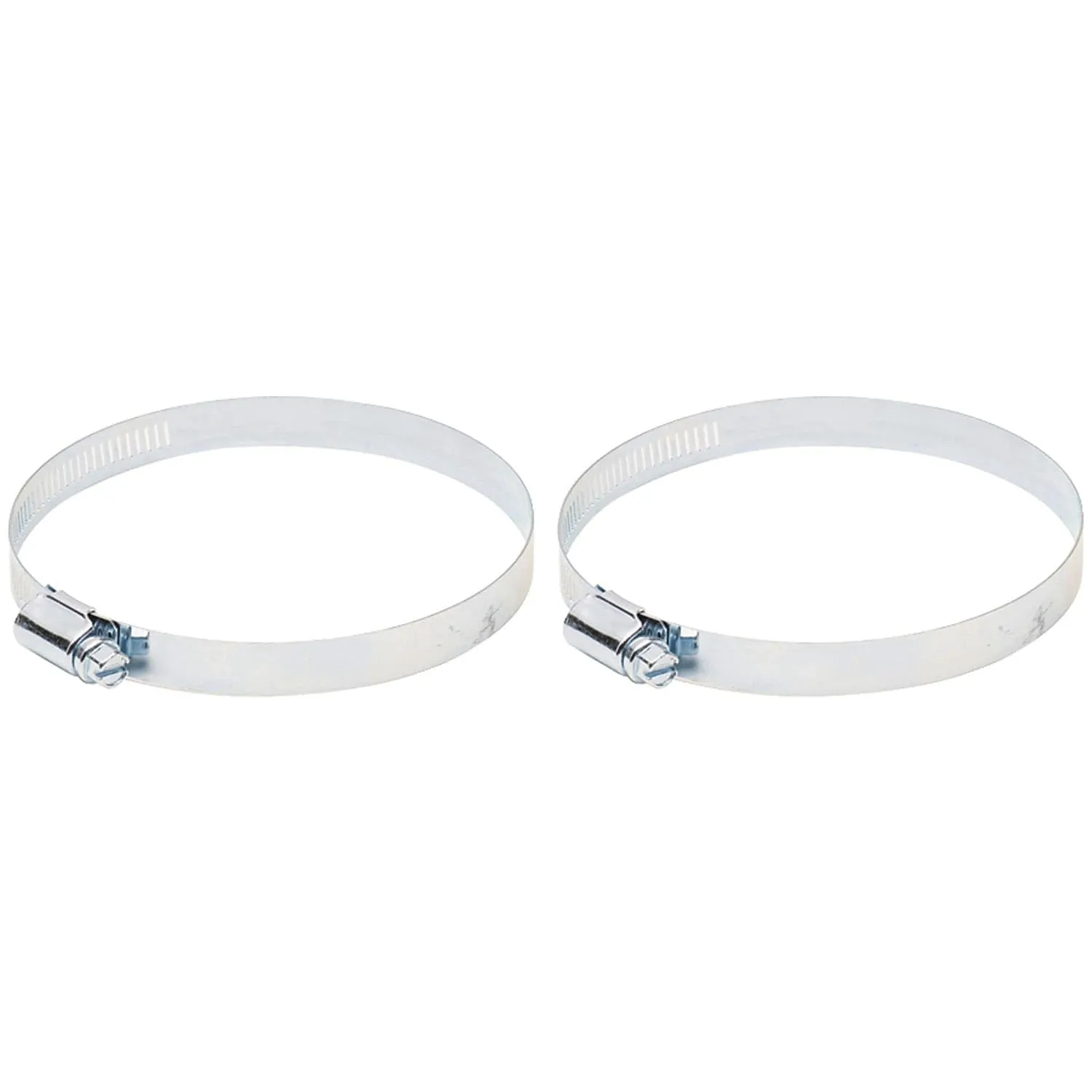 Deflecto MCX4 Worm Drive Hose Clamp - 4" (4-4½") - Silver - Metal - 2 Pack