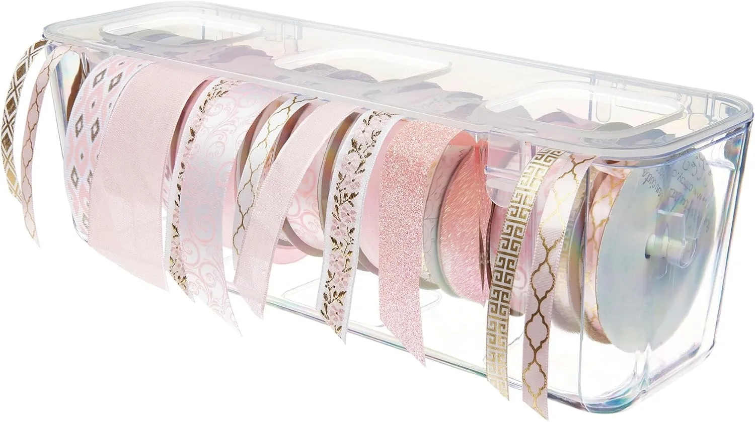 Deflecto Ribbon Dispenser, Clear 13.3" x 4.4" x 4.2"