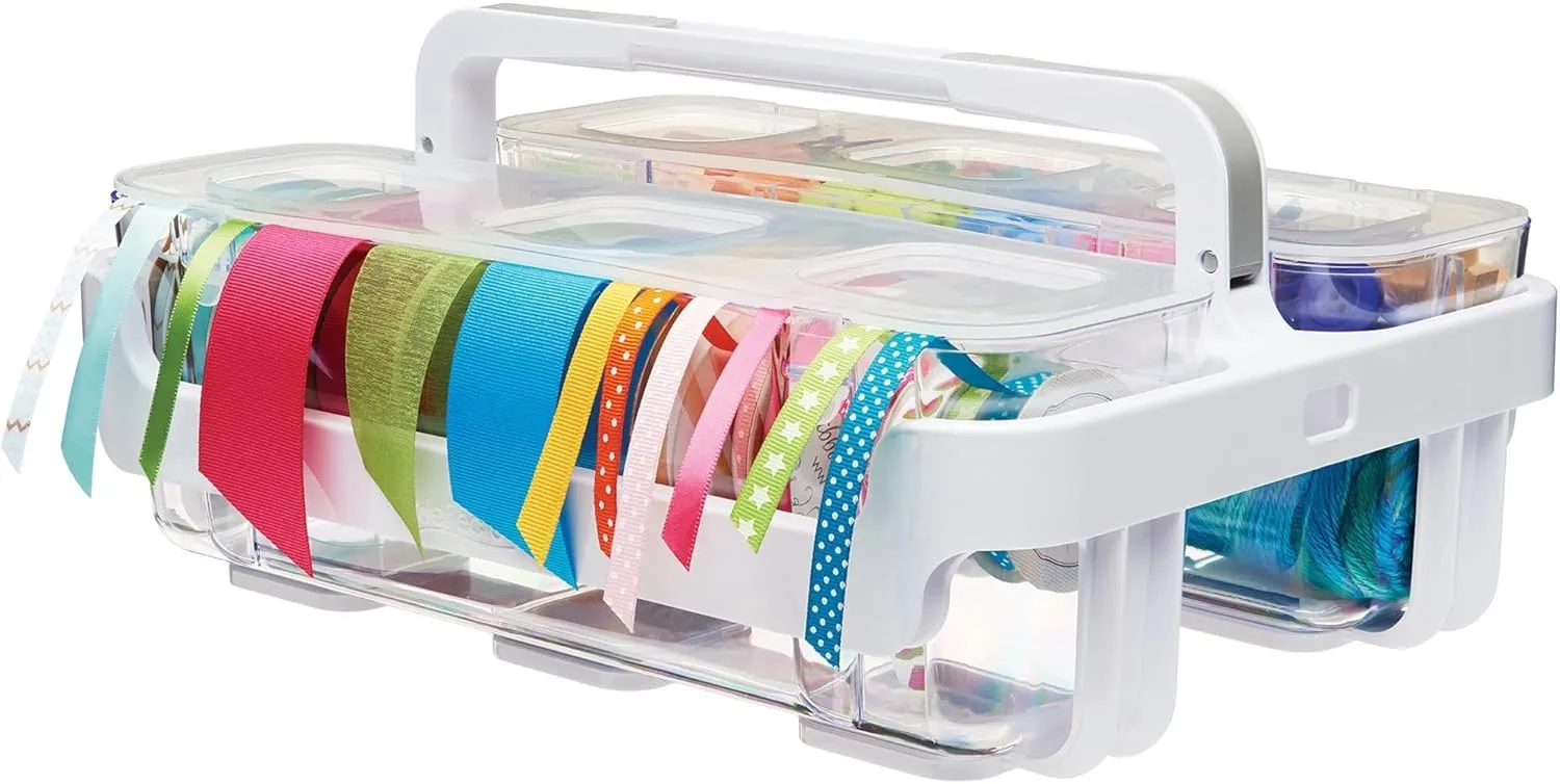 Deflecto Ribbon Dispenser, Clear 13.3" x 4.4" x 4.2"