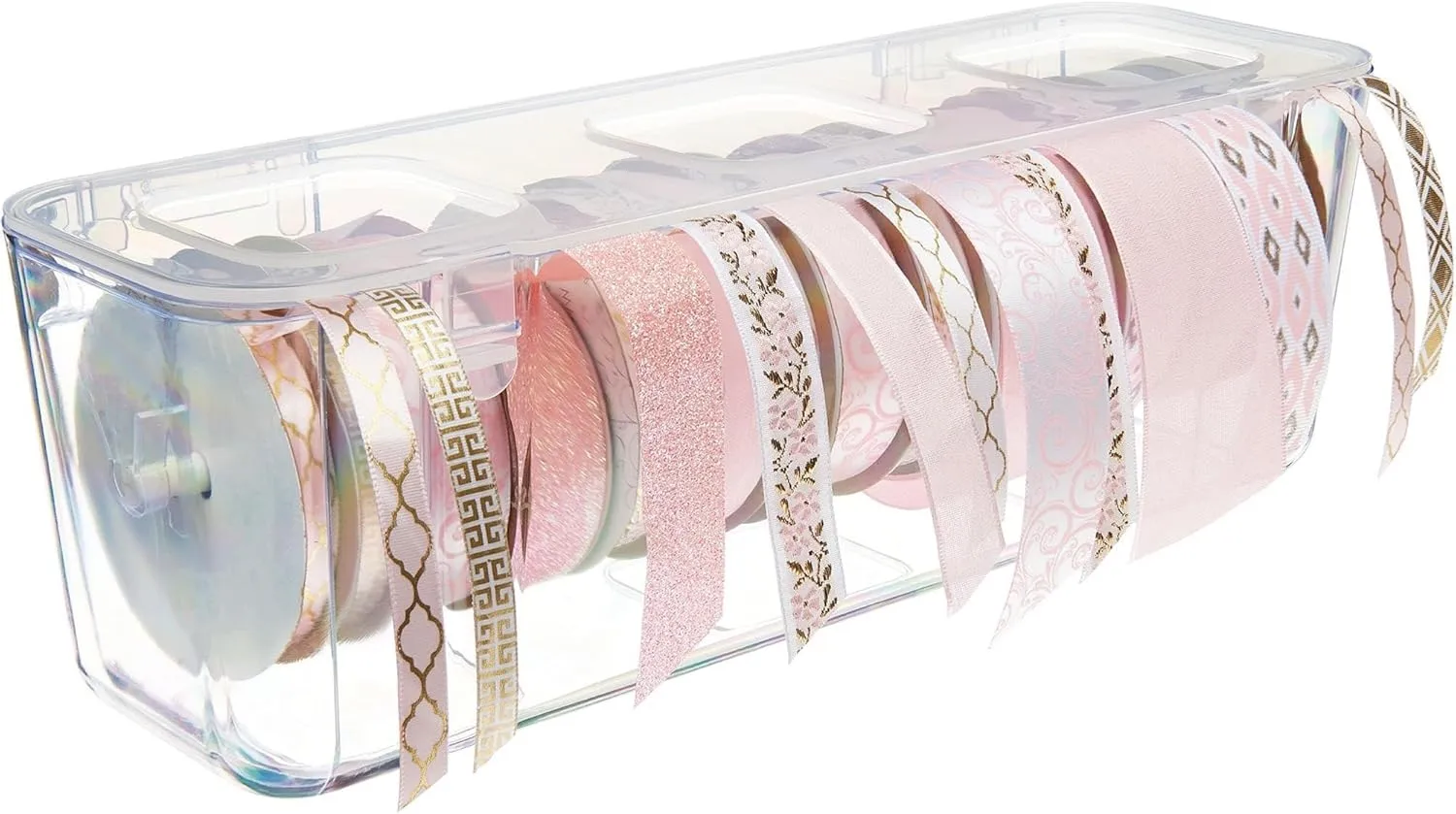Deflecto Ribbon Dispenser, Clear 13.3" x 4.4" x 4.2"