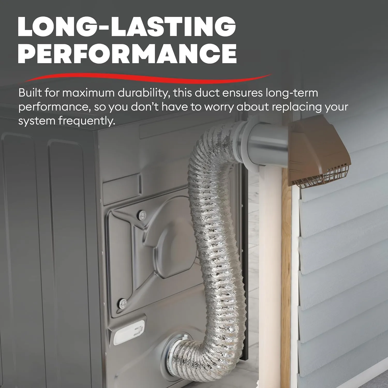 DEFLECTO Supurr-Flex 5-Ply 4in Aluminum Dryer Vent Duct