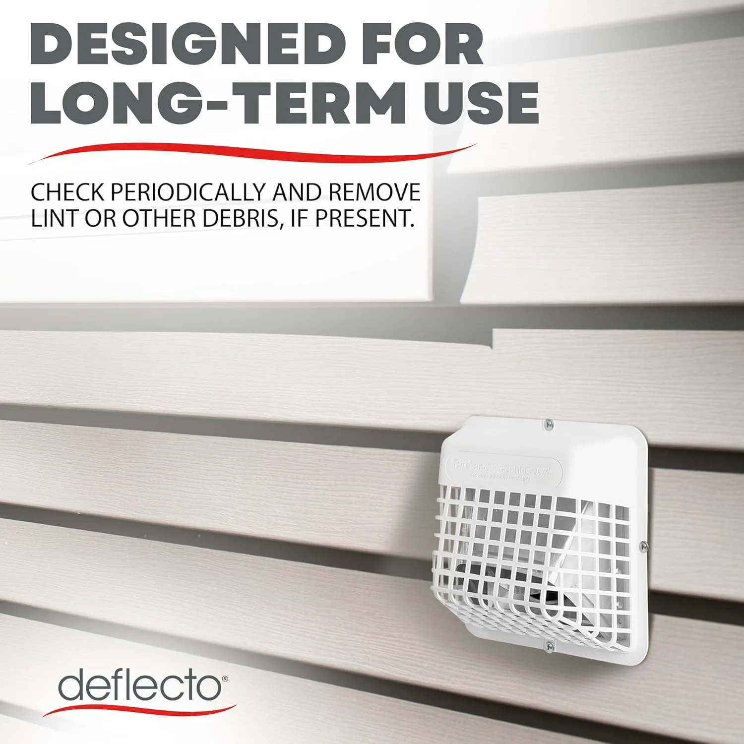 Deflecto Universal Bird Guard, Fits 3 inch to 4 inch Vent Hoods | Durable, Easy-to-Install & Prevents Birds