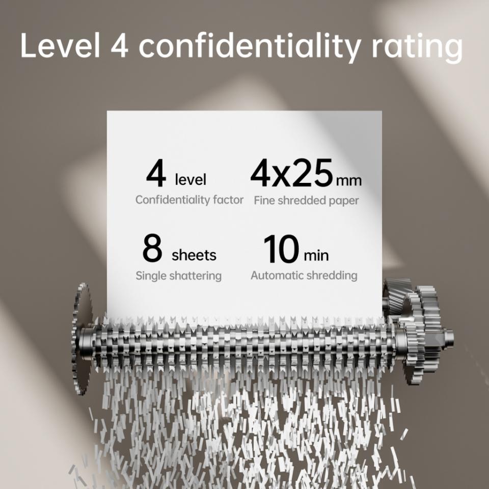 DELI T023 PAPER SHREDDER 8 SHTS 15L BLACK