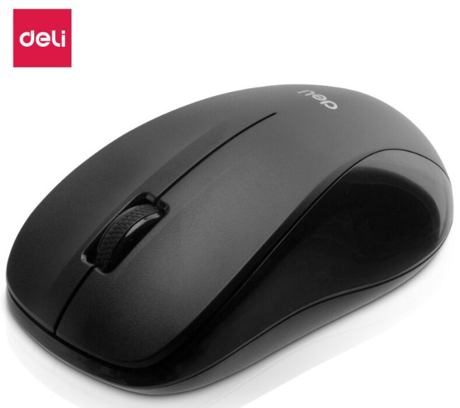 DELI 3738 WIRELESS MOUSE 2.4G - BLACK