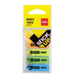 DELI A11302 SIGN HERE INDEX TABS 43x12mm